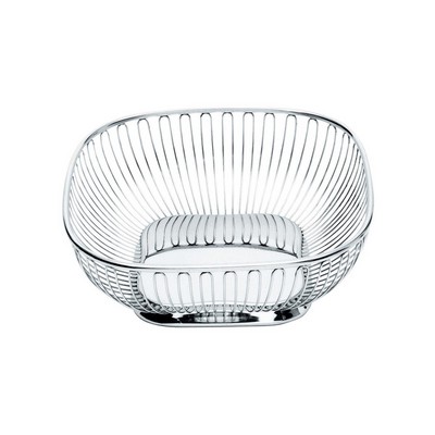 Alessi-Square wire basket in 18/10 stainless steel